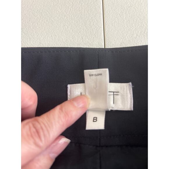 Ann Taylor Loft Black Pants, Sailor Button Detail, Side Zipper,  Flared Size 0 - Picture 4 of 5